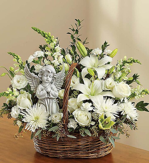 Heavenly Angel&amp;trade; All White Basket